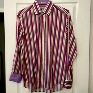 BUGATCHI Mens Shirt- Shaped Fit-M